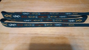 Kostrup weaving with threads trimmed